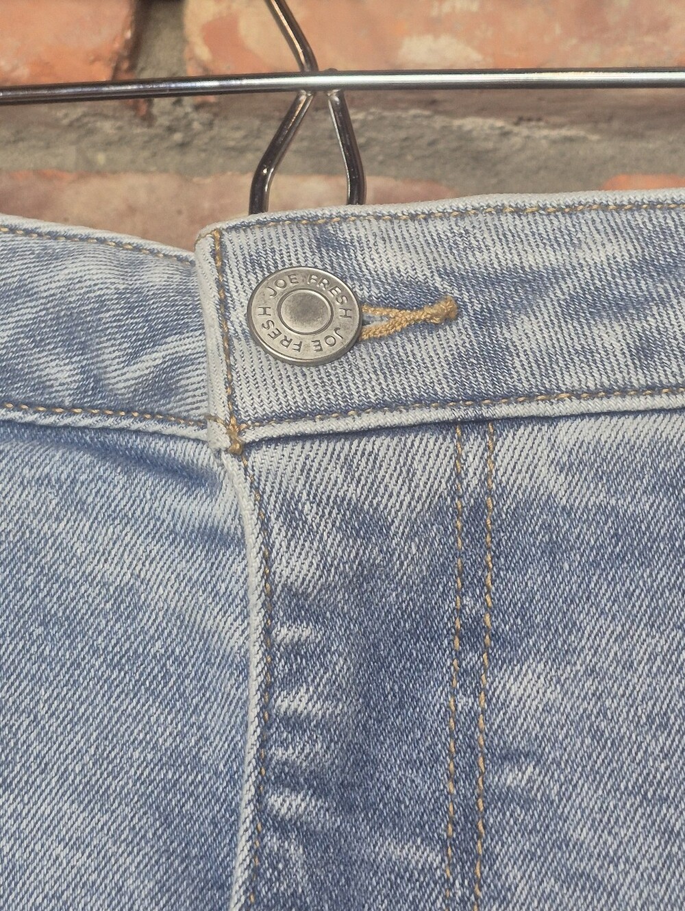 Joe Fresh Stretch Denim Midi Skirt Plus Size 16W Side Slit Blue Jean Skirt - Picture 3 of 9